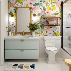 Цветная и яркая ванная комната: как преобразить санузел в Дорогино - dorogino.mebel54.com | фото
