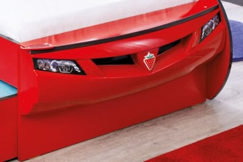 CARBED Кровать-машина Coupe с выдвижной кроватью Red 20.03.1306.00 в Дорогино - dorogino.mebel54.com | фото