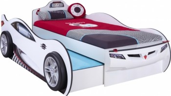 CARBED Кровать-машина Coupe с выдвижной кроватью White 20.03.1310.00 в Дорогино - dorogino.mebel54.com | фото