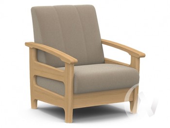 Кресло для отдыха Омега (бук лак/CATANIA LATTE) в Дорогино - dorogino.mebel54.com | фото