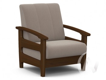Кресло для отдыха Омега (орех лак/CATANIA COCOA) в Дорогино - dorogino.mebel54.com | фото