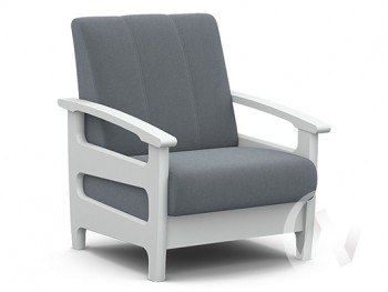 Кресло для отдыха Омега (снег лак/CATANIA SILVER) в Дорогино - dorogino.mebel54.com | фото