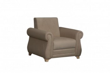 Кресло для отдыха "Порто" (велюр киви латте / микровельвет крем) в Дорогино - dorogino.mebel54.com | фото