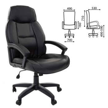 Кресло офисное BRABIX Formula EX-537 (черный) в Дорогино - dorogino.mebel54.com | фото