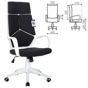 Кресло офисное BRABIX Prime EX-515 (черная ткань) в Дорогино - dorogino.mebel54.com | фото