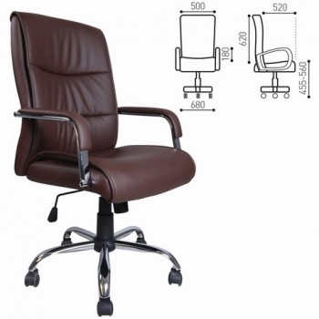 Кресло офисное BRABIX Space EX-508 (коричневый) в Дорогино - dorogino.mebel54.com | фото