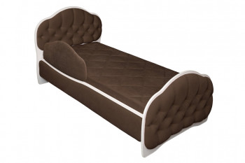 Кровать 170 Гармония 08 Шоколад (мягкий бортик) в Дорогино - dorogino.mebel54.com | фото