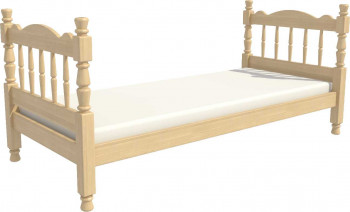 Кровать одинарная Аленка из массива сосны 800*1890 Сосна в Дорогино - dorogino.mebel54.com | фото