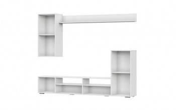Мебель для гостиной МГС 4 (Белый/Белый глянец) в Дорогино - dorogino.mebel54.com | фото