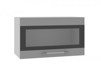 Ройс ГПГСФ 600 Шкаф верхний горизонтальный (Графит софт/корпус Серый) в Дорогино - dorogino.mebel54.com | фото
