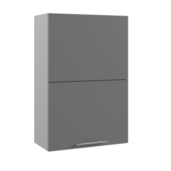 Ройс ПГПМ 600 Шкаф верхний Blum Aventos HF (Графит софт/корпус Серый) в Дорогино - dorogino.mebel54.com | фото
