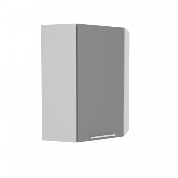 Ройс ВПУ 600 Шкаф верхний угловой высокий (Графит софт/корпус Серый) в Дорогино - dorogino.mebel54.com | фото