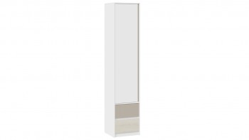 Шкаф для белья комбинированный «Сканди» Дуб Гарден/Белый/Глиняный серый в Дорогино - dorogino.mebel54.com | фото