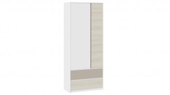 Шкаф для одежды комбинированный «Сканди» Дуб Гарден/Белый/Глиняный серый в Дорогино - dorogino.mebel54.com | фото